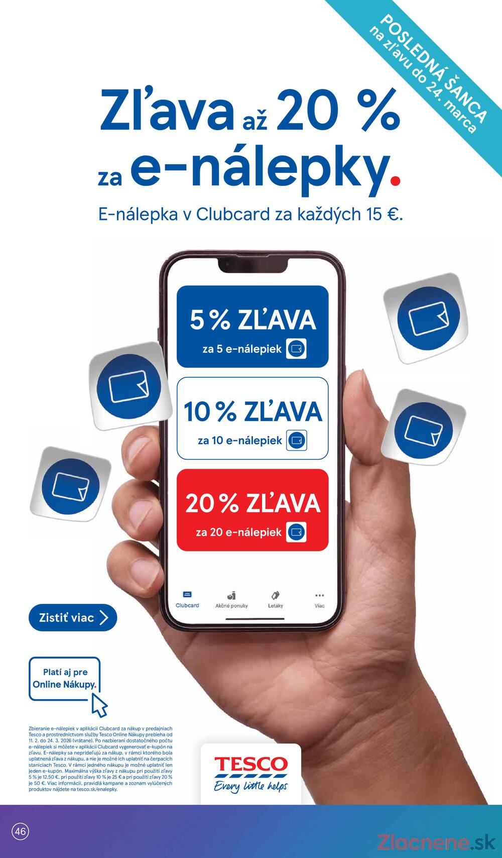 Leták Tesco - Tesco malé hypermarkety 11.3. - 17.3. - strana 46
