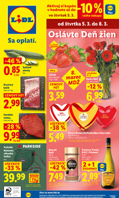 Leták Lidl Štvrtok do 8.3.