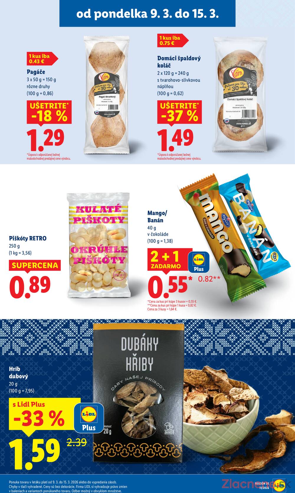 Lidl Štvrtok 12.3. - 15.3.