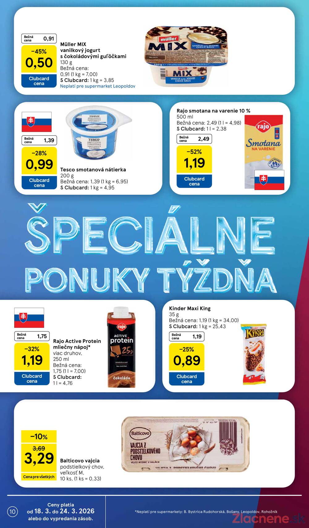 Tesco supermarkety od 18.3. do 24.3.2026