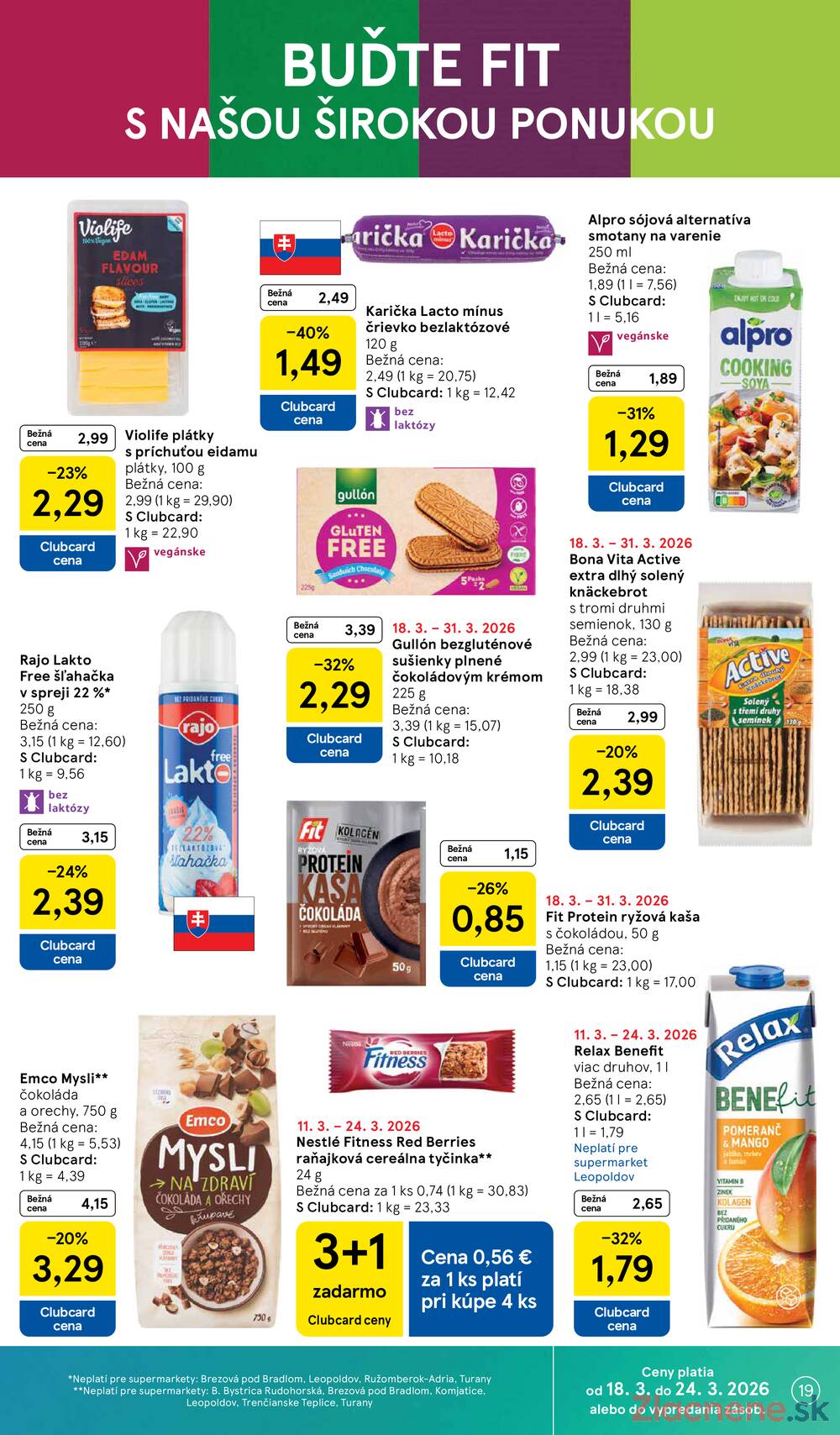 Tesco supermarkety od 18.3. do 24.3.2026