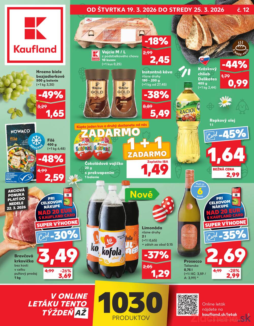 Leták Kaufland - Kaufland 19.3. - 25.3. - Kaufland Považská Bystrica - Lánska - strana 1