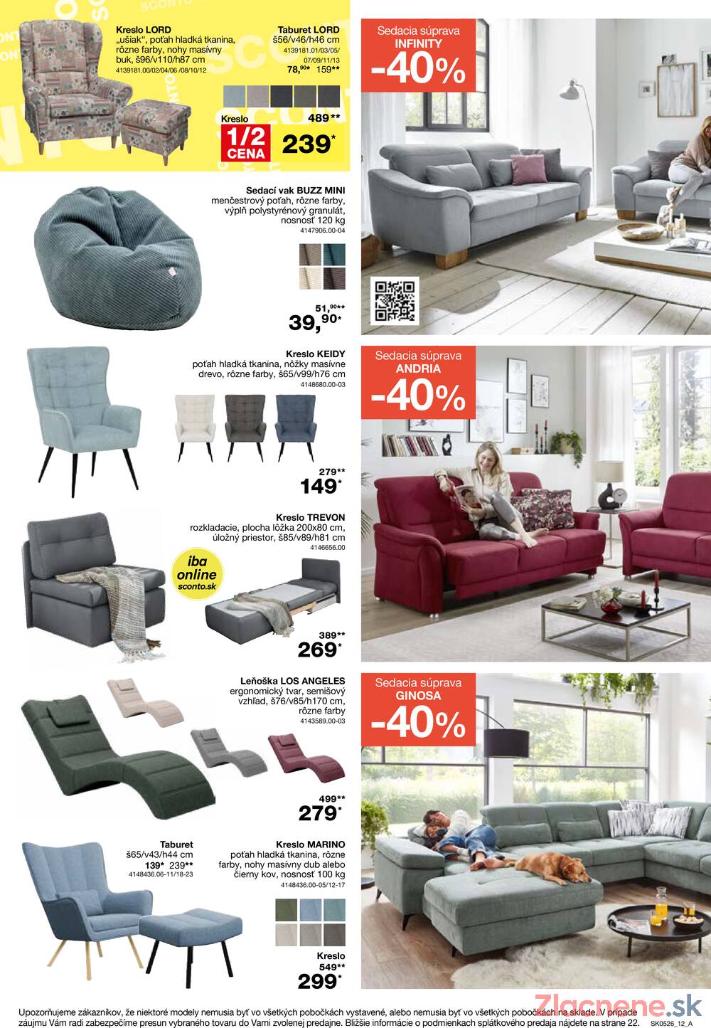 Leták SCONTO nábytok - Sconto nábytok od 25.3. do 21.4.2026 - strana 12