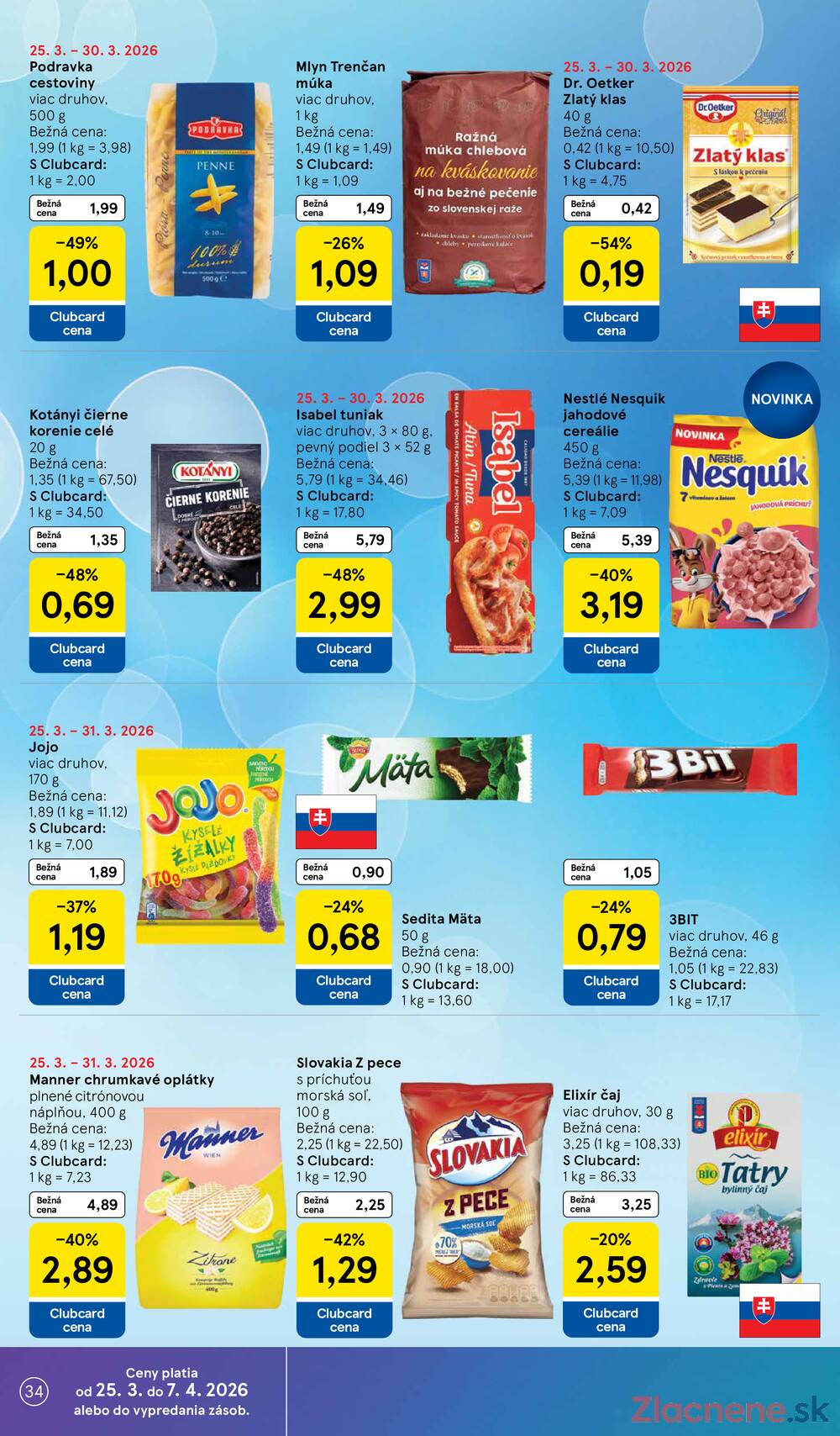 Tesco malé hypermarkety 25.3. - 30.3.