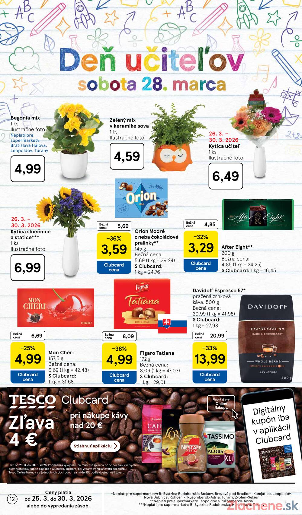 Tesco supermarkety od 25.3. do 30.3.2026