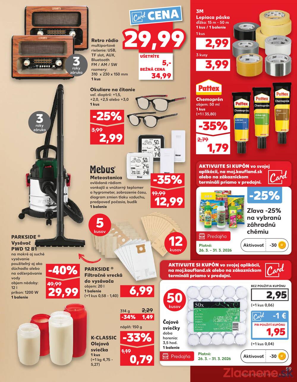 Leták Kaufland - Kaufland 26.3. - 31.3. - Kaufland Vranov nad Topľou - strana 59 Leták Kaufland - Kaufland 26.3. - 31.3. - Kaufland Vranov nad Topľou - strana 59