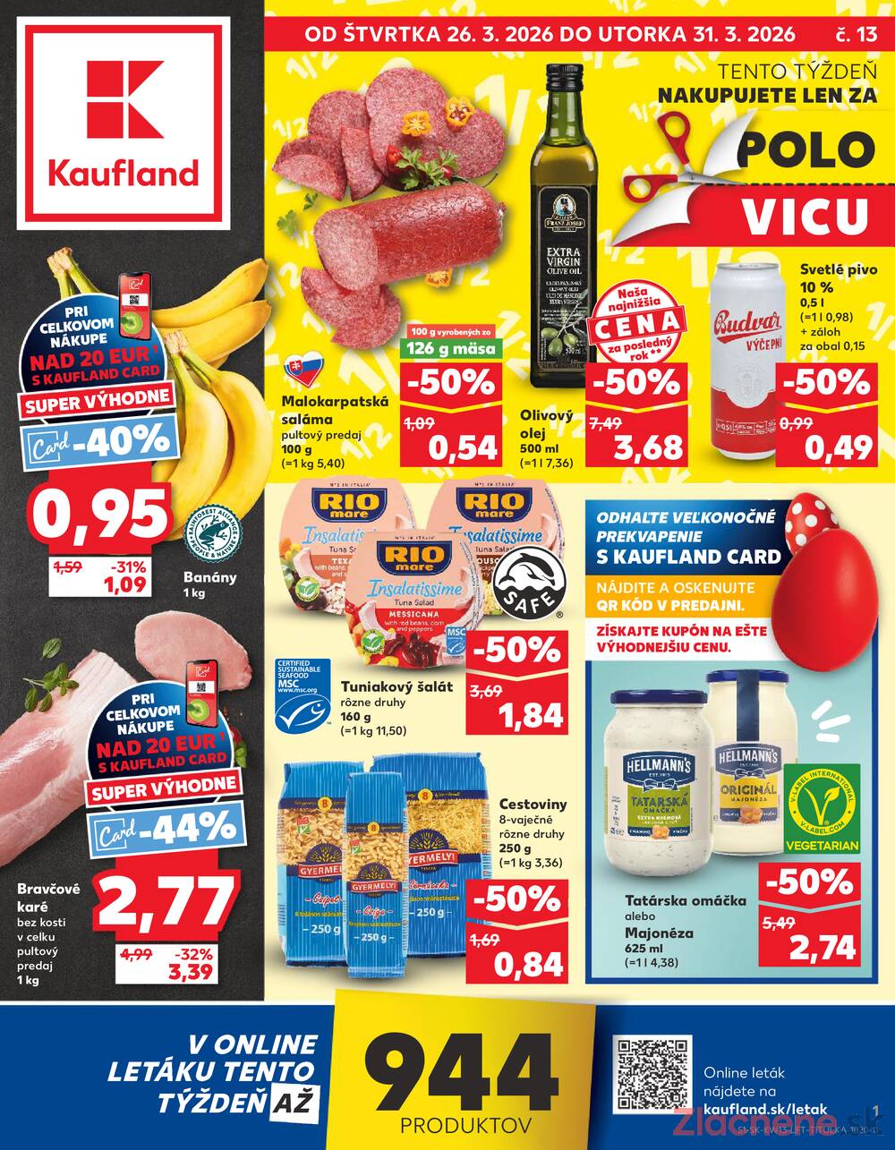 Leták Kaufland - Kaufland 26.3. - 31.3. - Kaufland Rimavská Sobota - strana 1