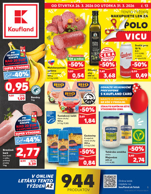 Leták Kaufland 26.3. - 31.3. - Kaufland Bratislava - Avion (Ivanská cesta)