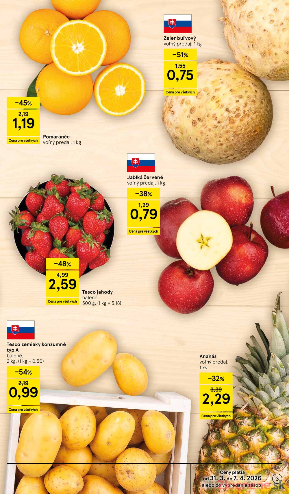 Leták Tesco - Tesco supermarkety od 31.3. do 7.4.2026 - strana 3