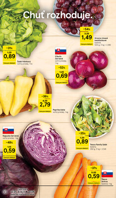 Tesco supermarkety od 31.3. do 7.4.2026