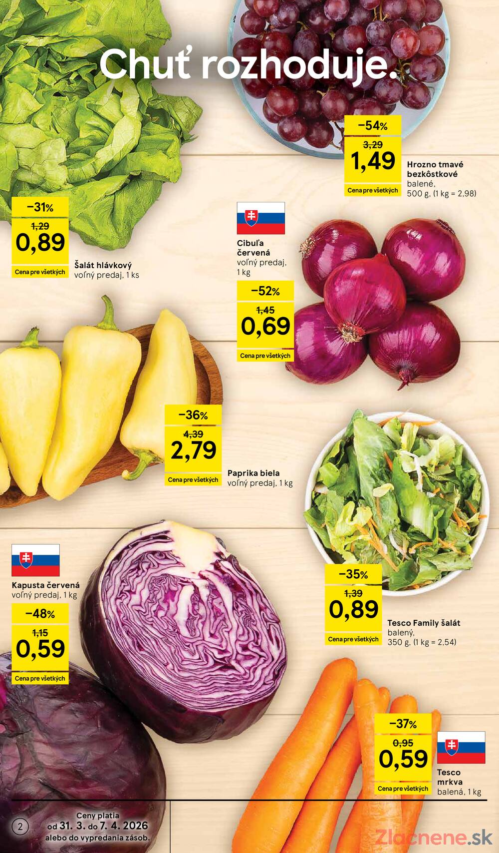 Leták Tesco - Tesco malé hypermarkety od 31.3. do 7.4. - strana 2