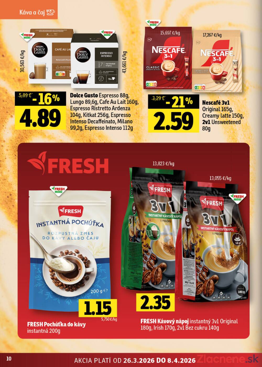 Leták Fresh - Fresh do 8.4. - strana 10