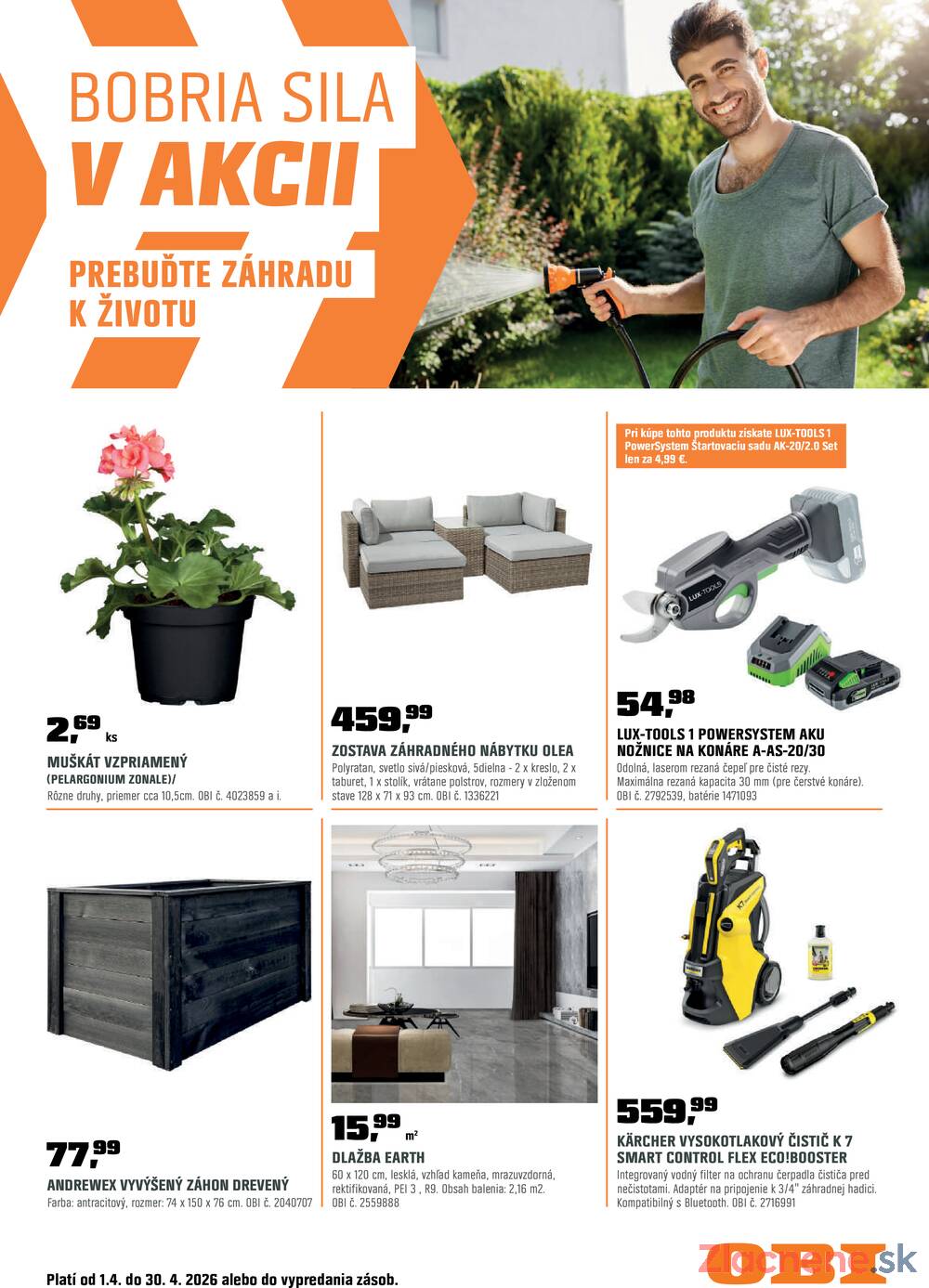 Leták OBI - OBI od 1.4. do 30.4.2026 - strana 1
