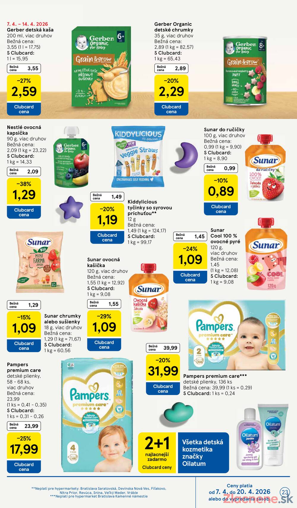 Tesco malé hypermarkety 7.4. - 14.4.