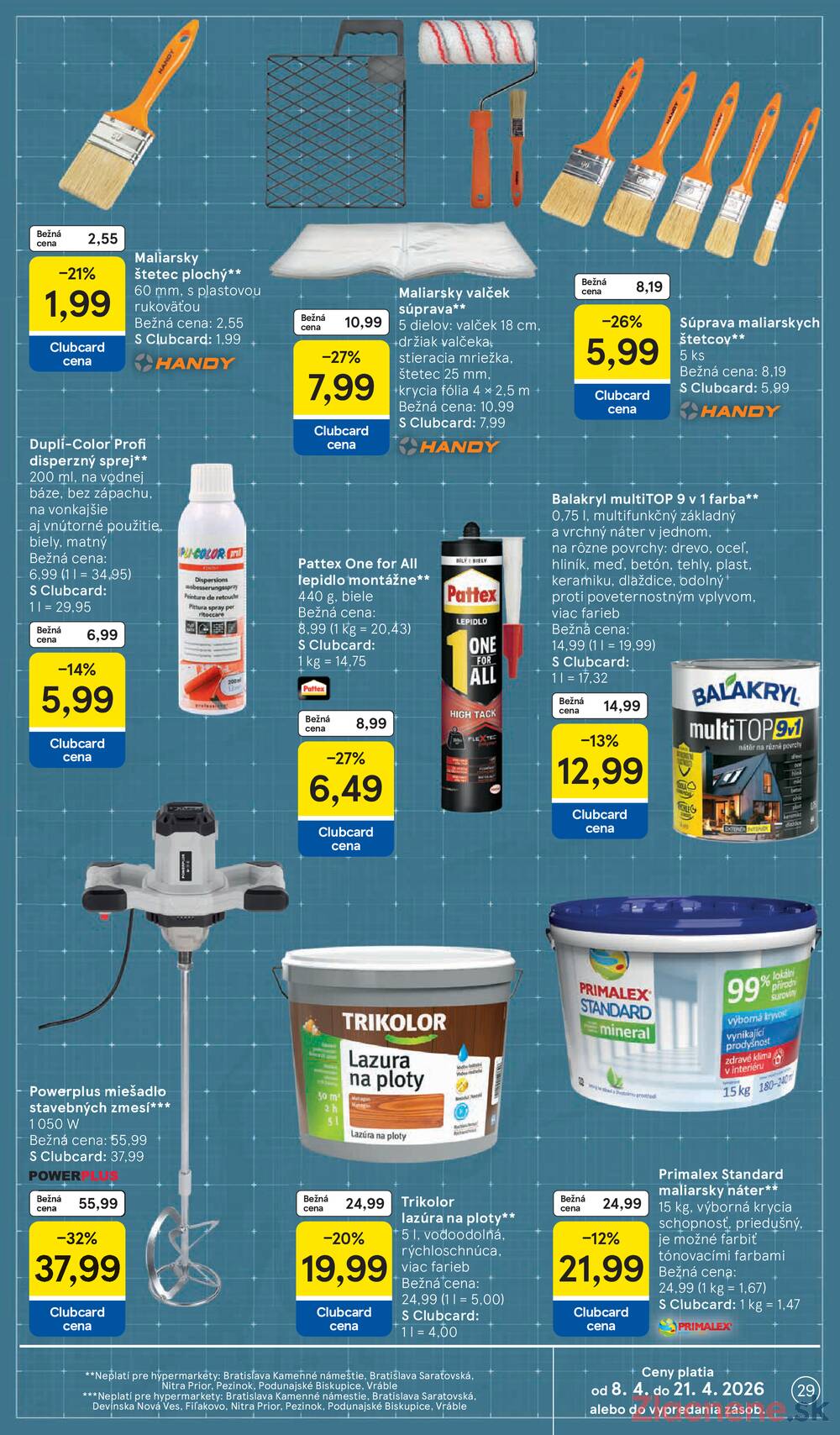 Tesco malé hypermarkety 7.4. - 14.4.