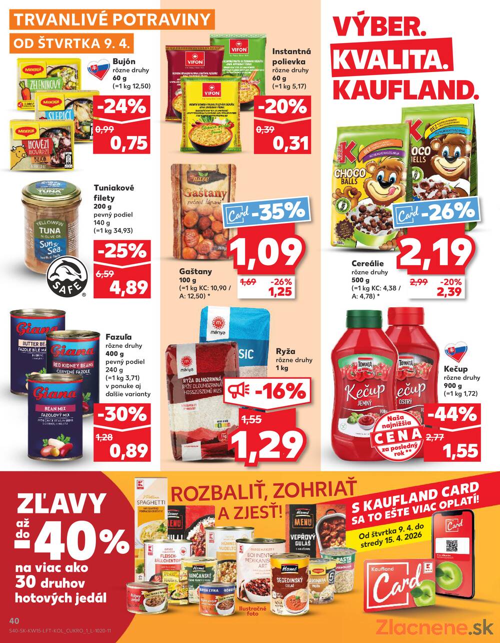 Kaufland 9.4. - 15.4. - Kaufland Rožňava
