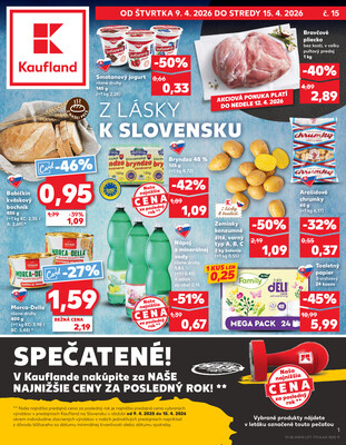 Leták Kaufland 9.4. - 15.4. - Kaufland Piešťany