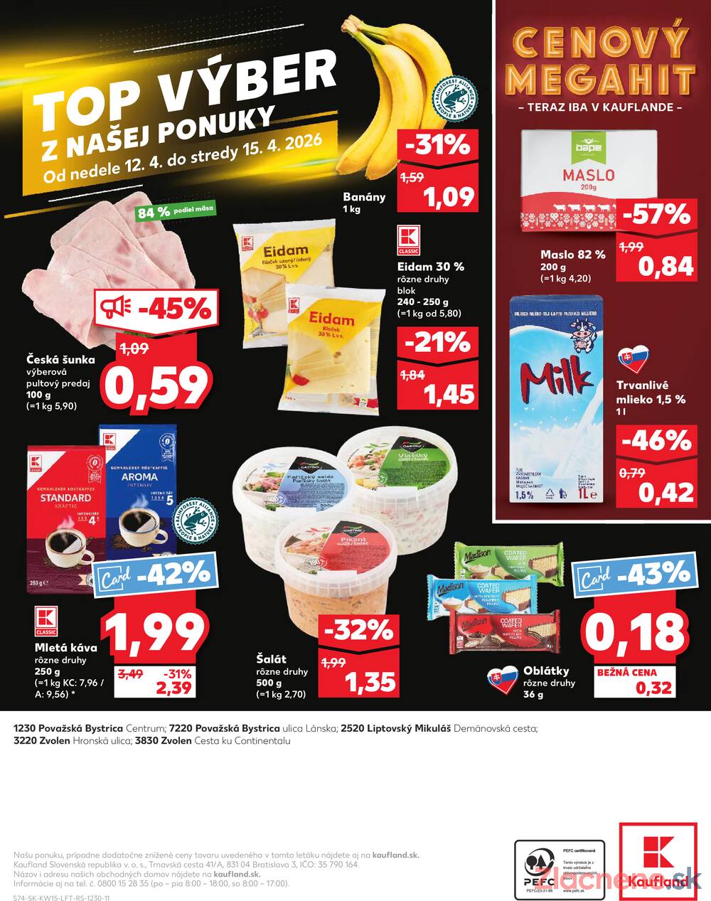 Kaufland 9.4. - 15.4. - Kaufland Zvolen