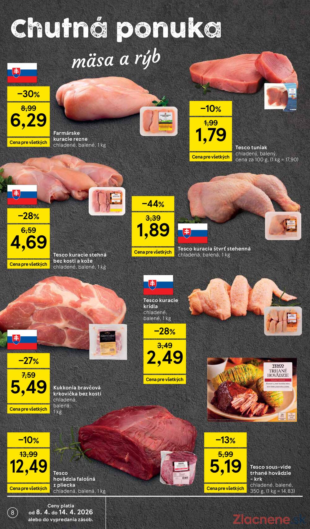 Tesco supermarkety od 8.4. do 14.4.2026