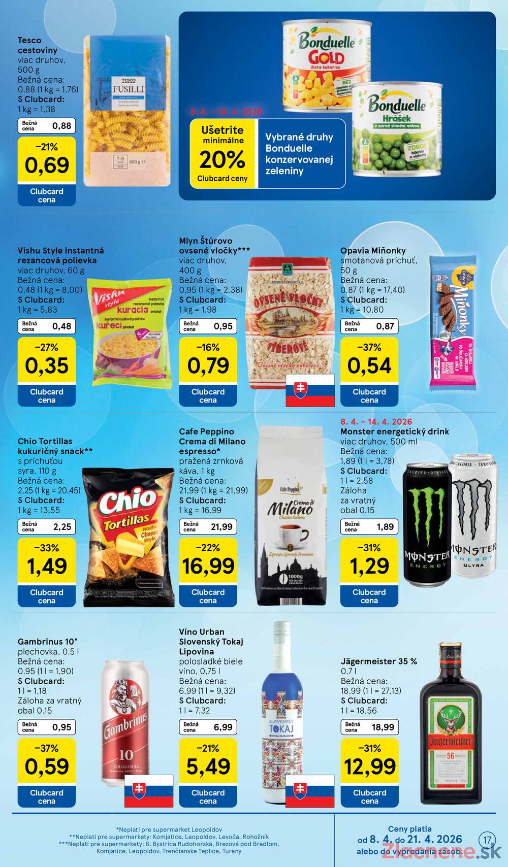 Tesco supermarkety od 8.4. do 14.4.2026