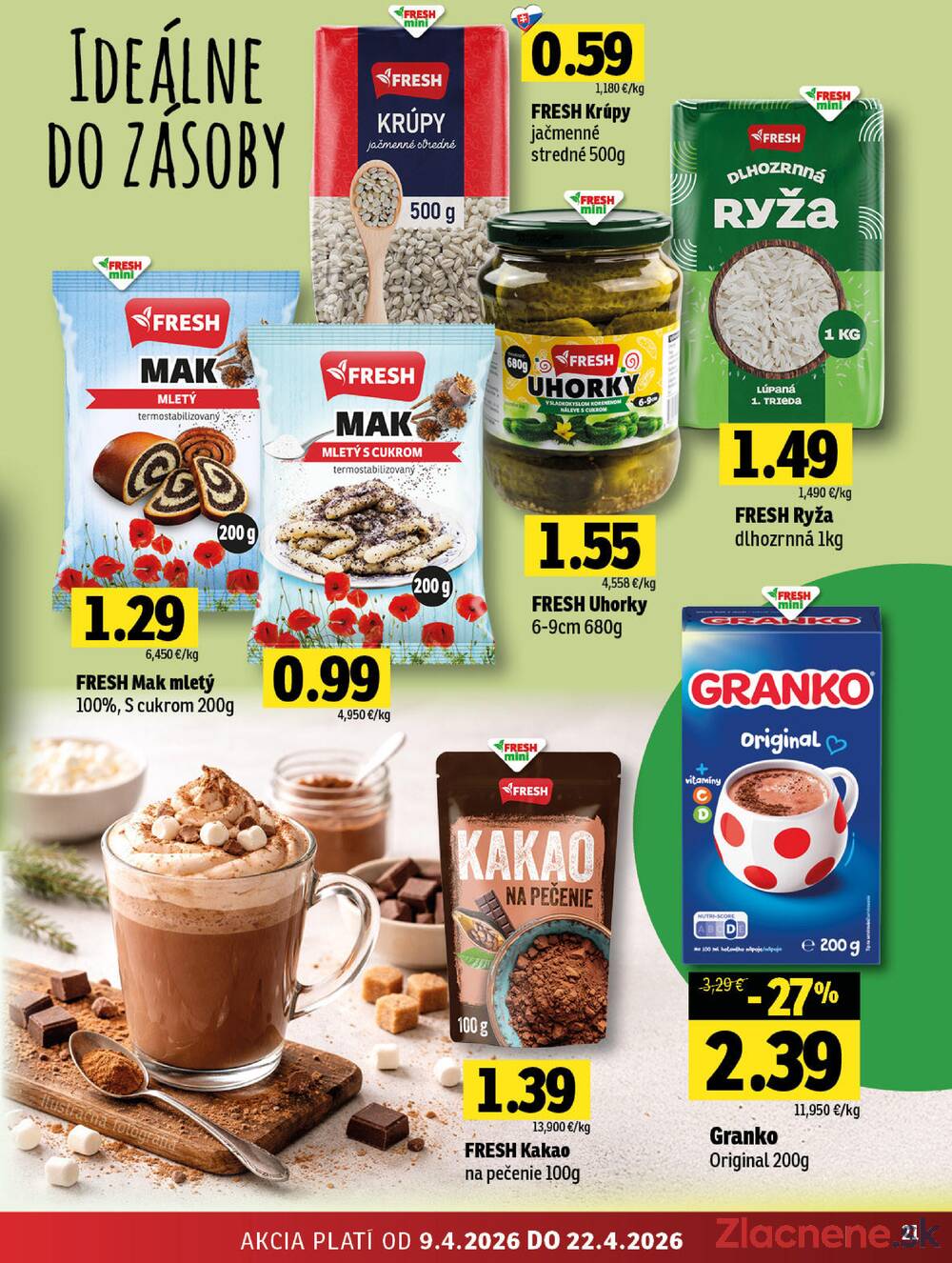 Leták Fresh - Fresh do 22.4. - strana 21