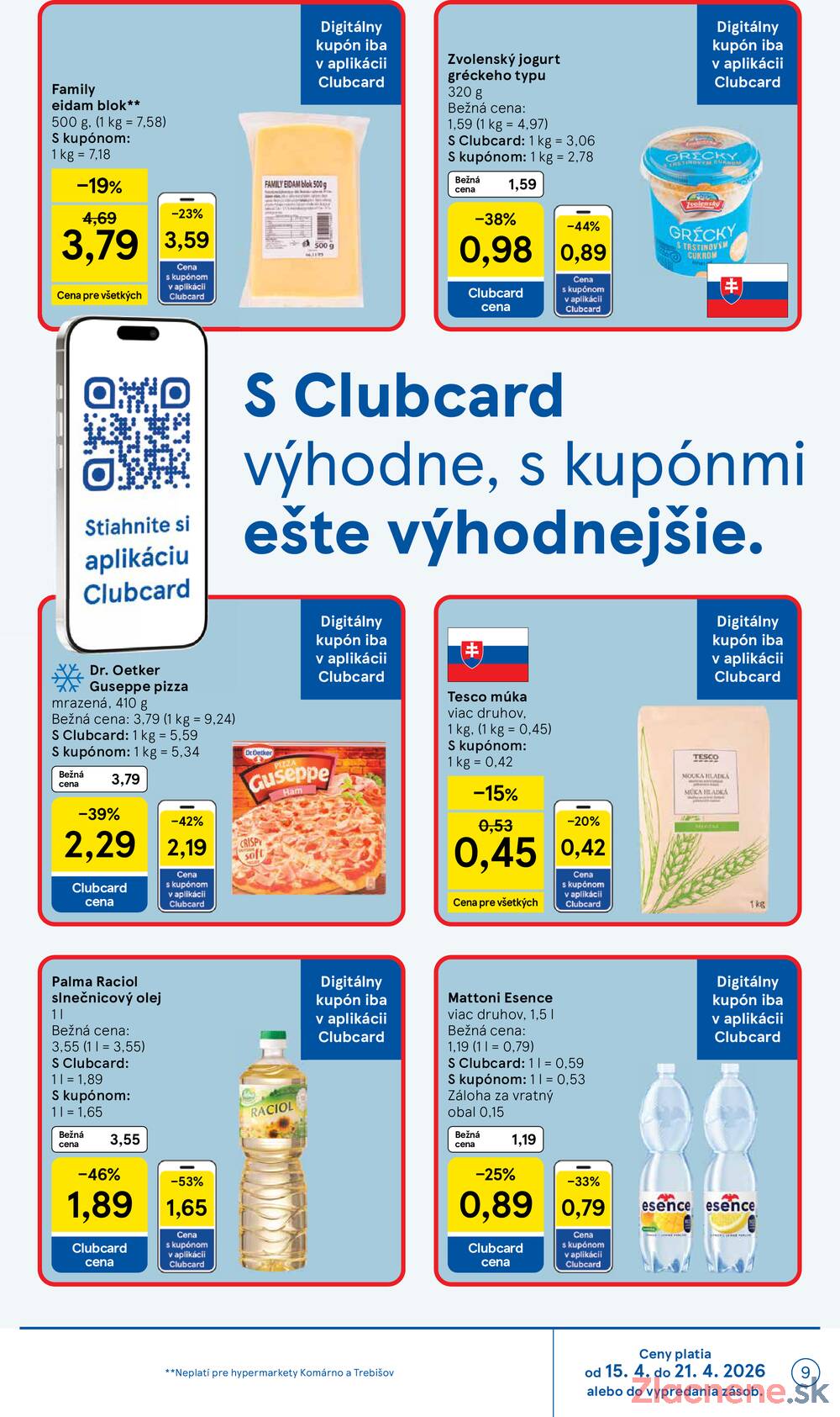 Leták Tesco - Tesco malé hypermarkety 15.4. - 21.4. - strana 9