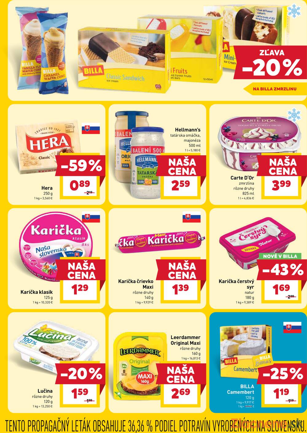 BILLA od 15.4. do 21.4.2026