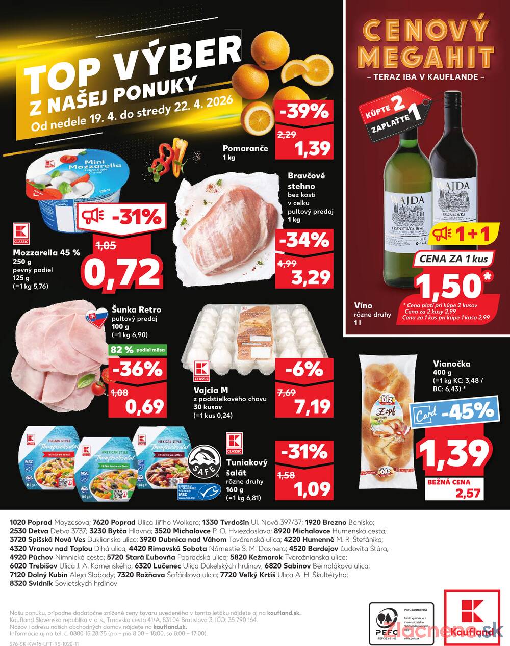 Leták Kaufland - Kaufland 16.4. - 22.4. - Kaufland Rimavská Sobota - strana 76