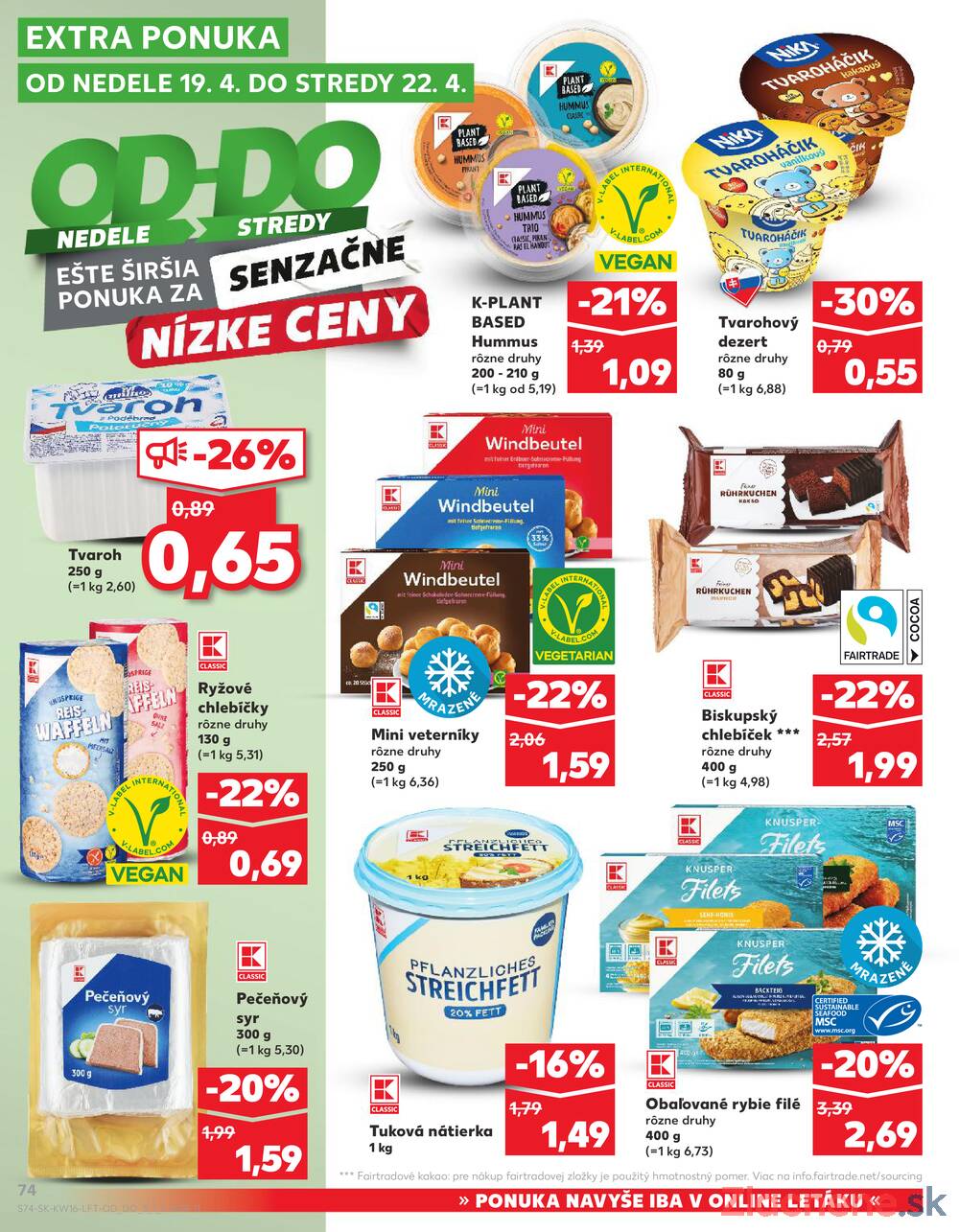 Leták Kaufland - Kaufland 16.4. - 22.4. - Kaufland Žilina - strana 74