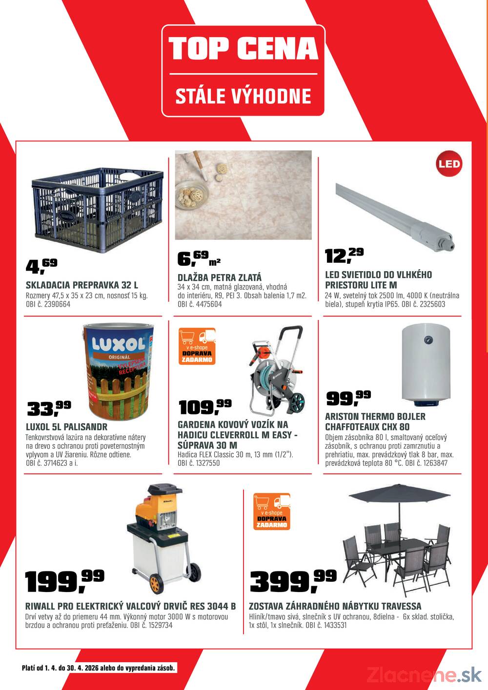 Leták OBI - OBI 14.4. - 30.4. - strana 26