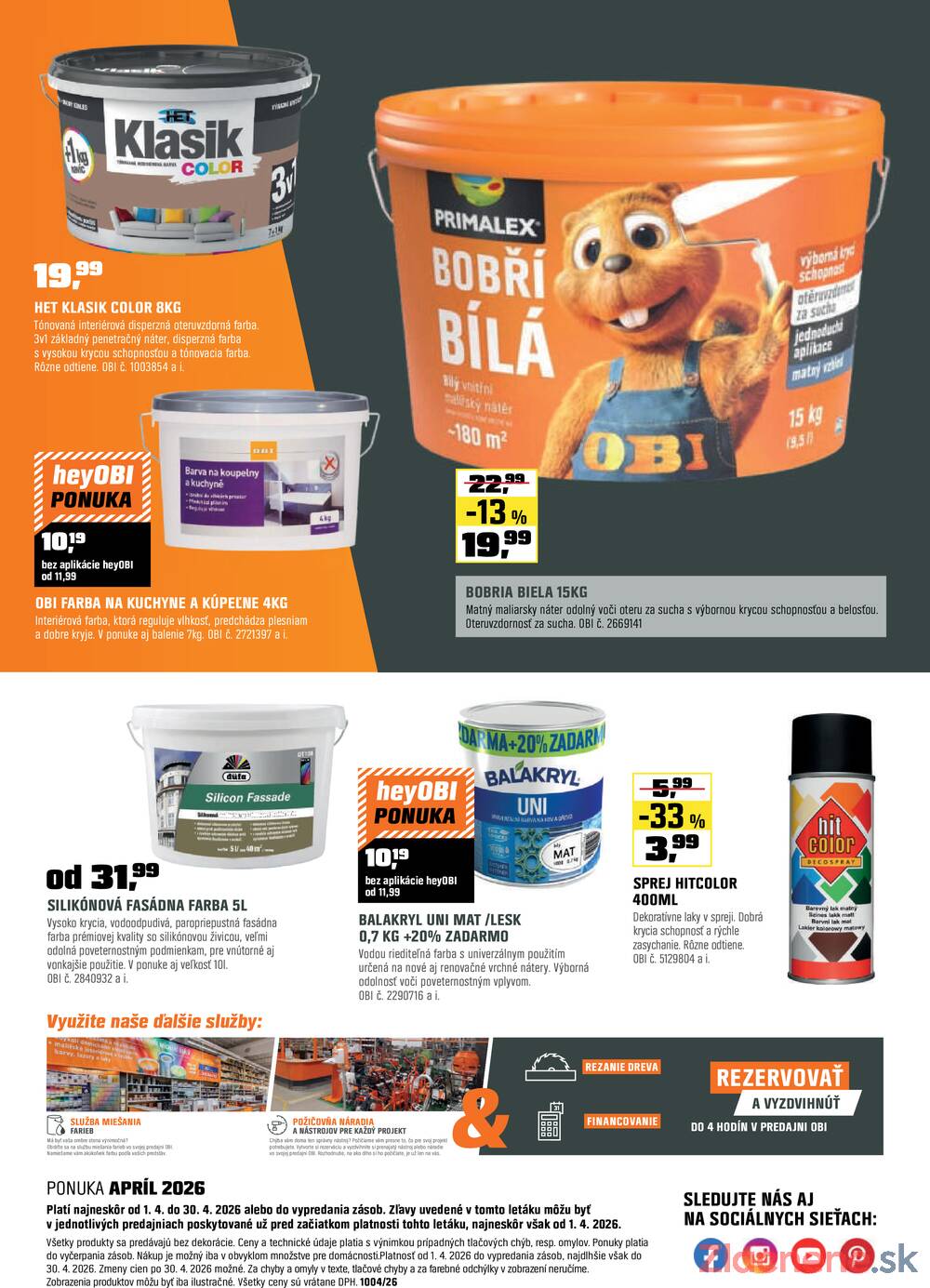 Leták OBI - OBI 14.4. - 30.4. - strana 27