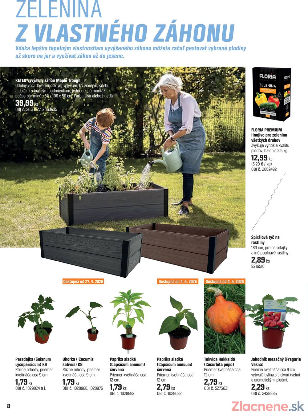 Leták OBI - OBI Magazín rastlín od 14.4. do 14.5.2026 - strana 8