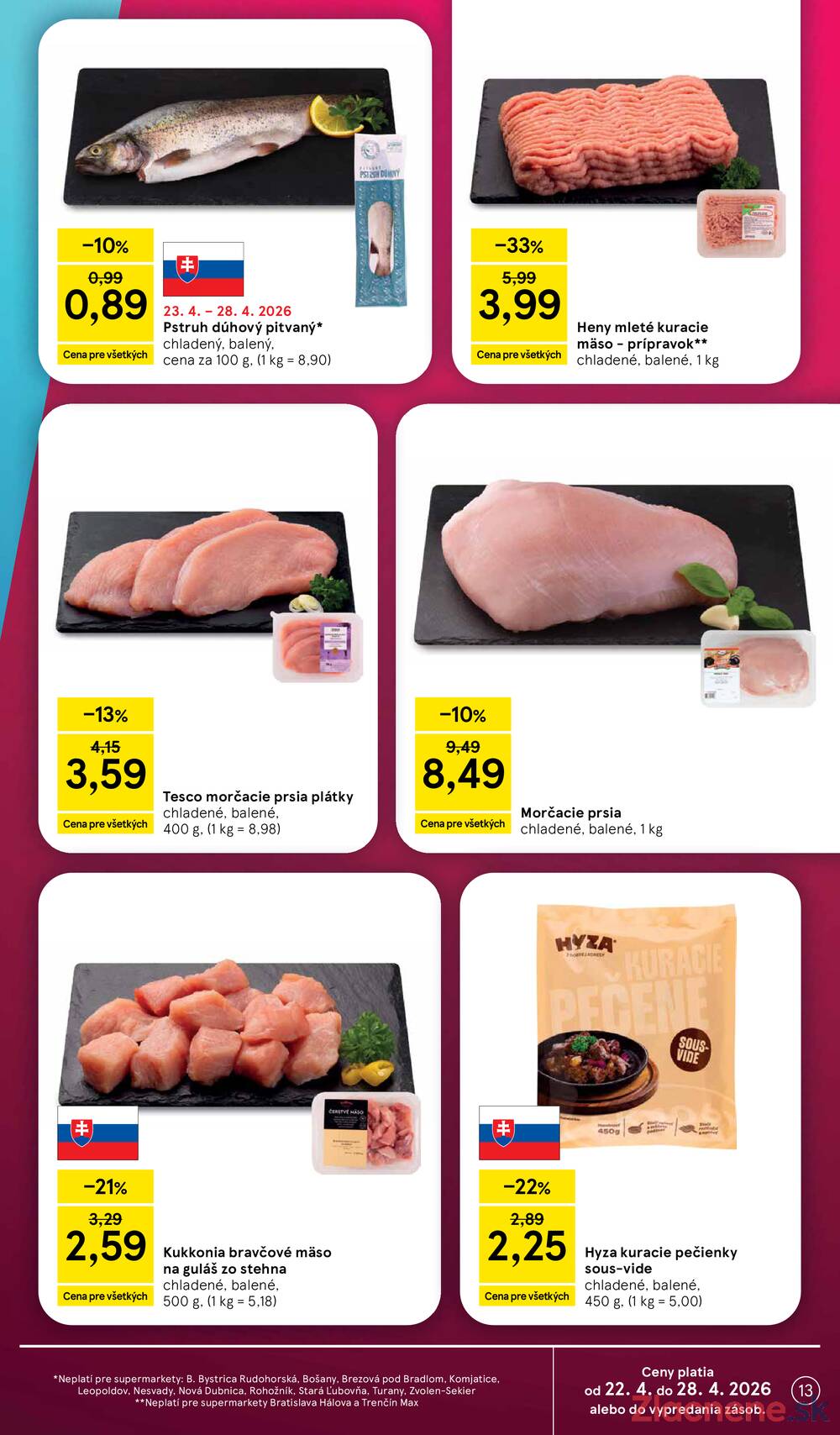 Leták Tesco - Tesco supermarkety od 22.4. do 28.4.2026 - strana 13