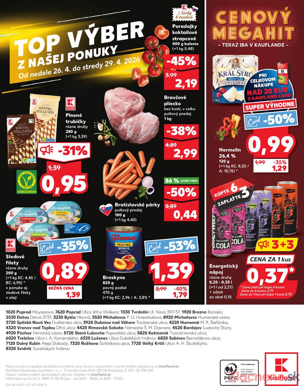 Kaufland 23.4. - 29.4. - Kaufland Púchov
