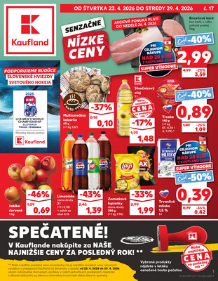Leták Kaufland 23.4. - 29.4. - Kaufland Piešťany
