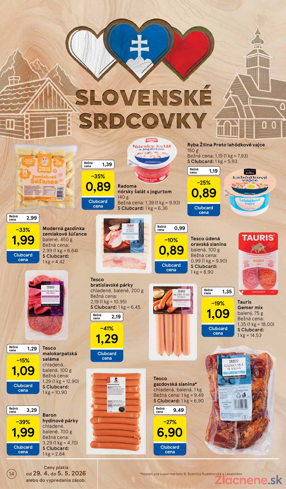 Tesco supermarkety od 29.4. do 5.5.2026
