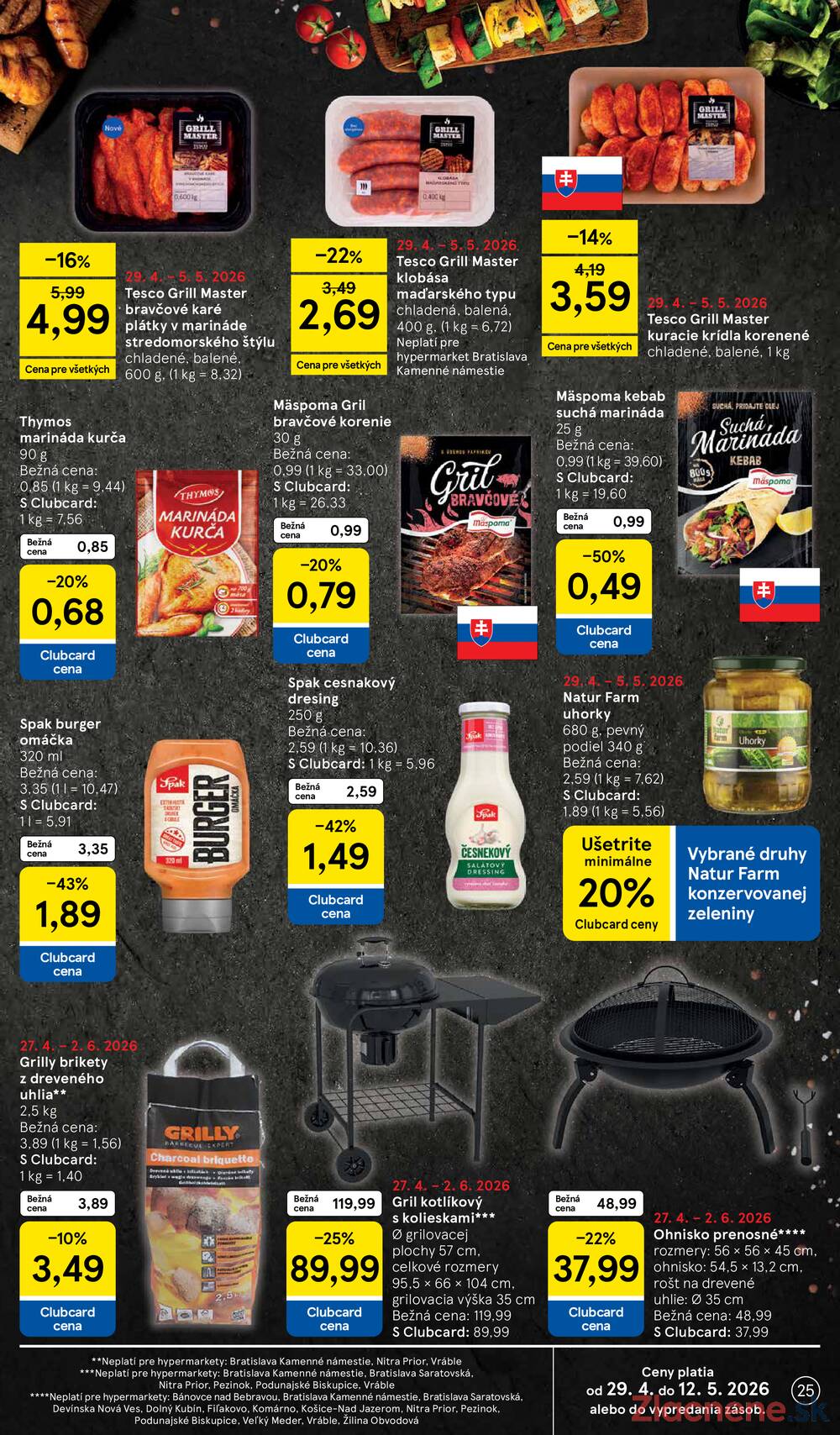 Leták Tesco - Tesco malé hypermarkety 29.4. - 5.5. - strana 25