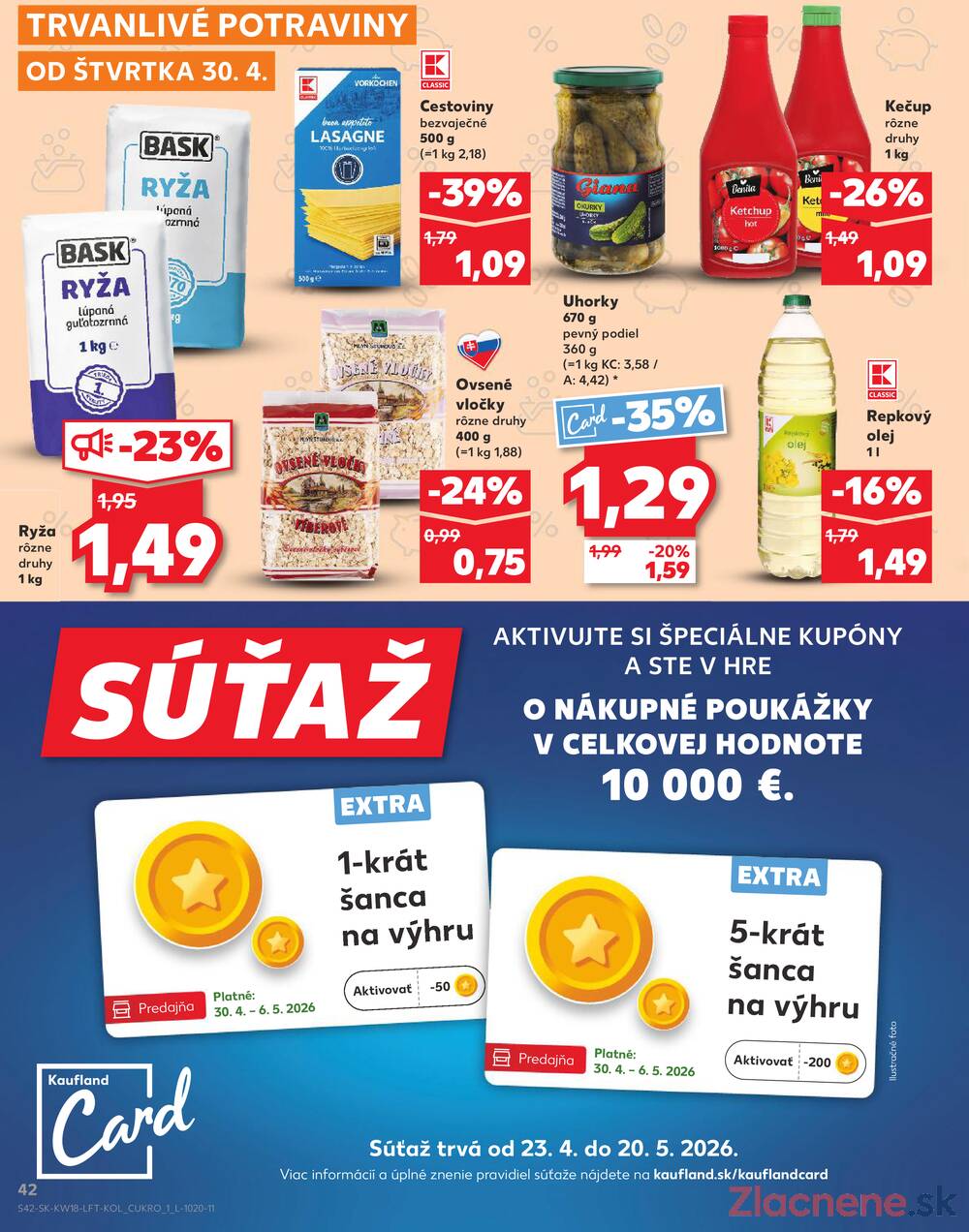 Leták Kaufland - Kaufland 30.4. - 6.5. - Kaufland Spišská Nová Ves - strana 42