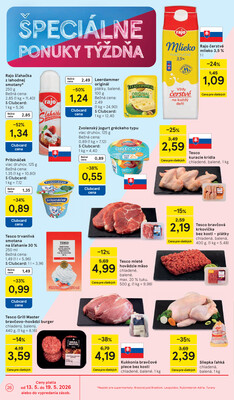 Tesco supermarkety od 13.5. do 19.5.2026