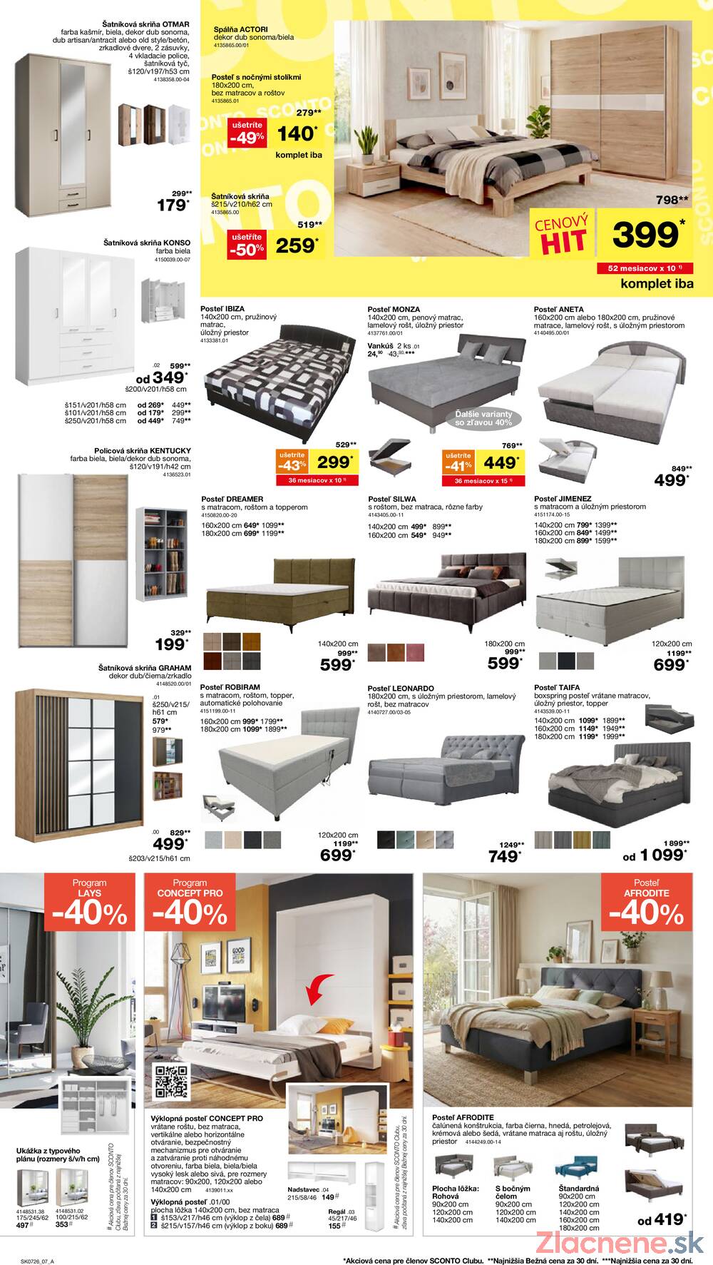 Leták SCONTO nábytok - Sconto nábytok od 20.5. do 16.6.2026 - strana 7 Leták SCONTO nábytok - Sconto nábytok od 20.5. do 16.6.2026 - strana 7