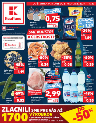Leták Kaufland 14.5. - 20.5. - Kaufland Bardejov