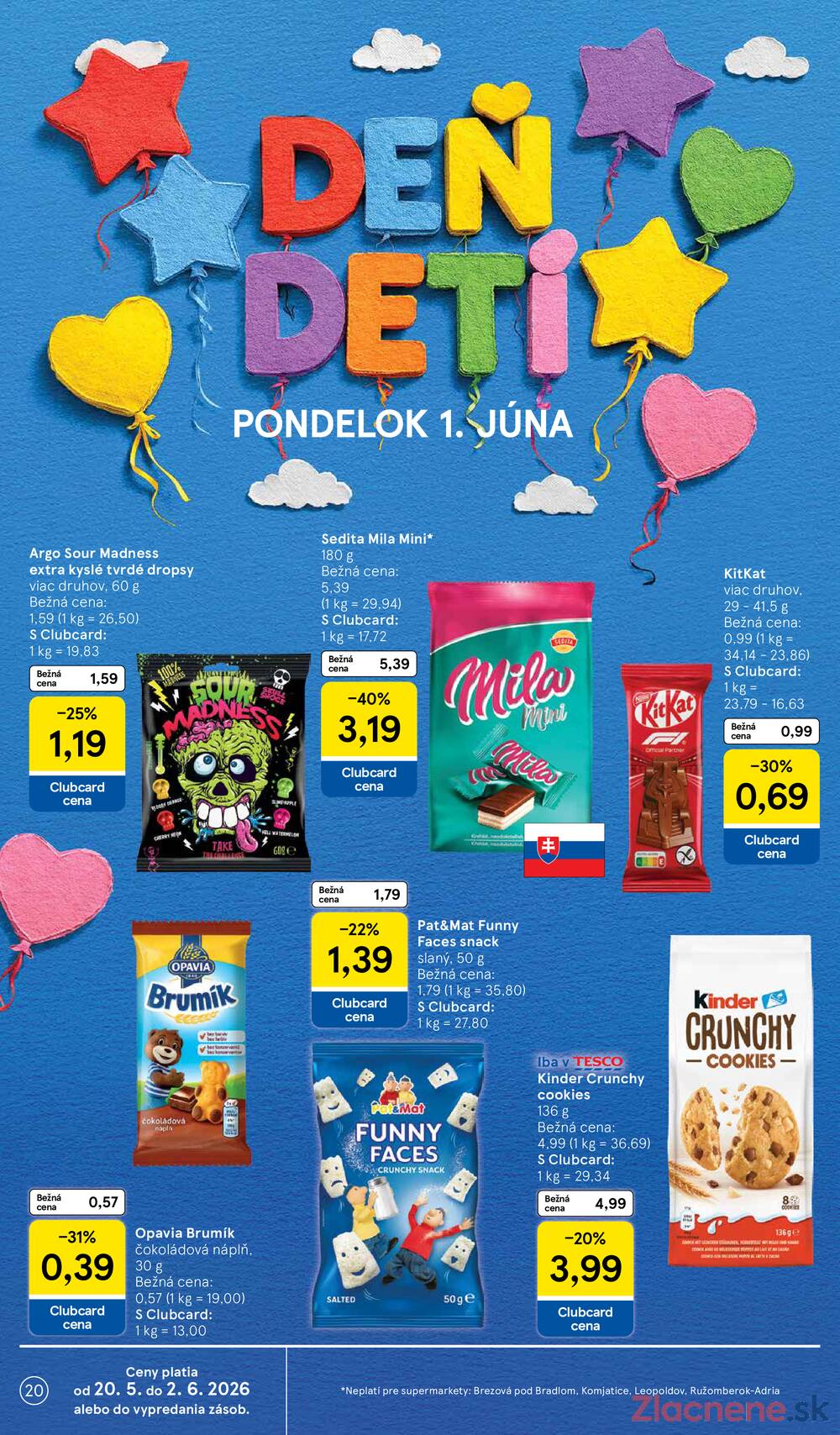 Tesco supermarkety od 20.5. do 26.5.2026
