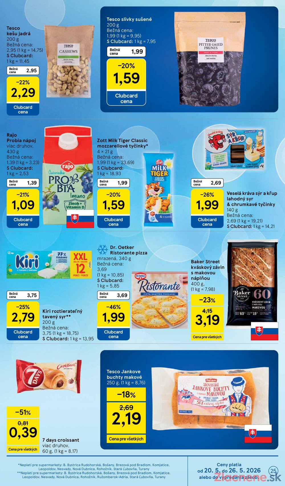 Tesco supermarkety od 20.5. do 26.5.2026
