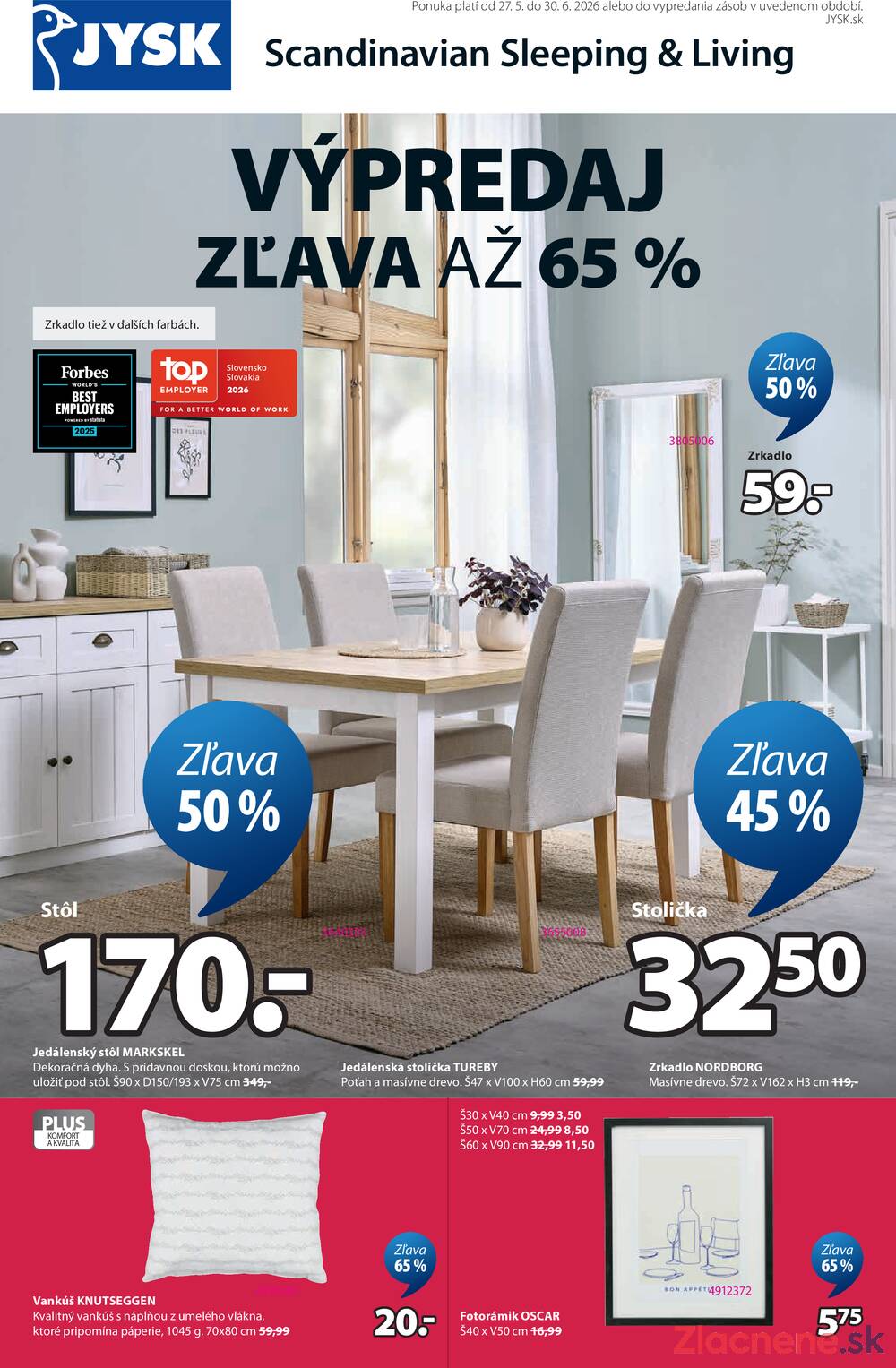 Leták Jysk - Jysk od 27.5. do 30.6.2026 - strana 1 Leták Jysk - Jysk od 27.5. do 30.6.2026 - strana 1