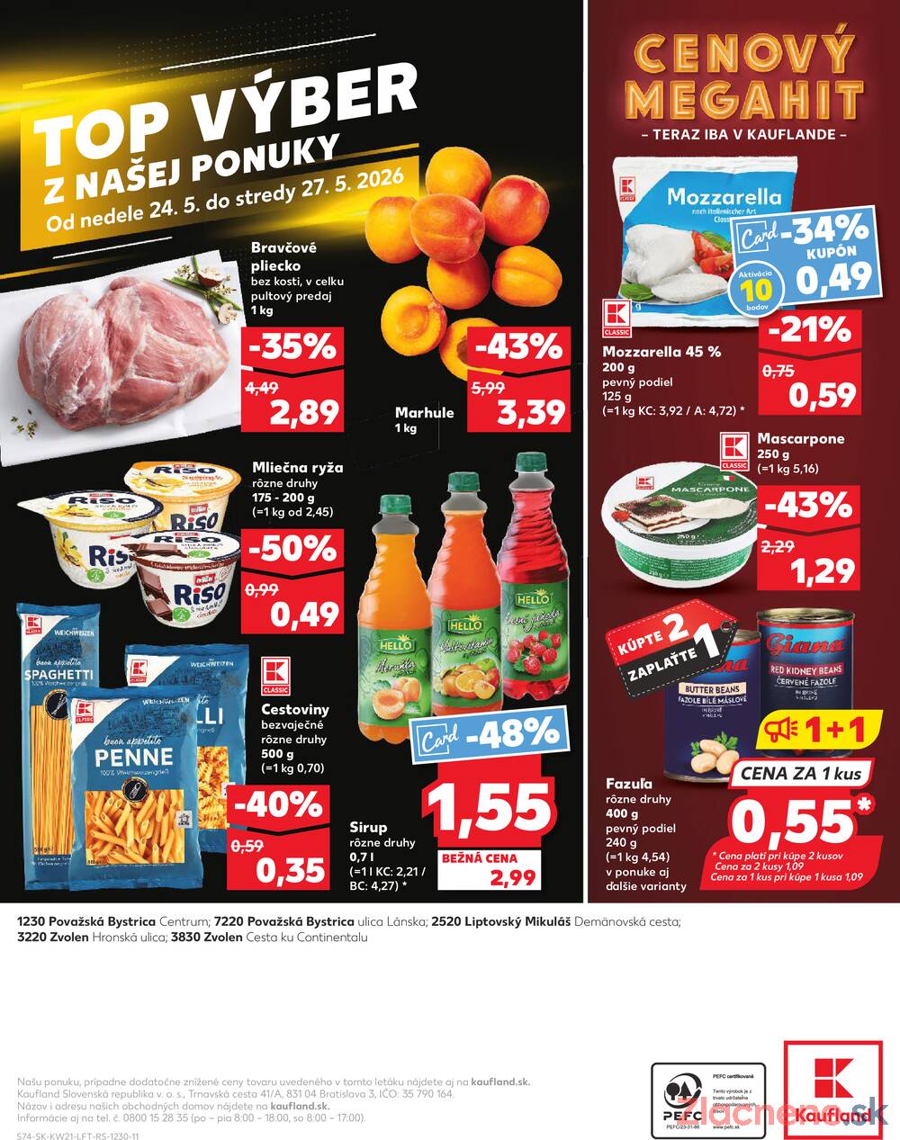 Kaufland 21.5. - 27.5. - Kaufland Považská Bystrica - Centrum
