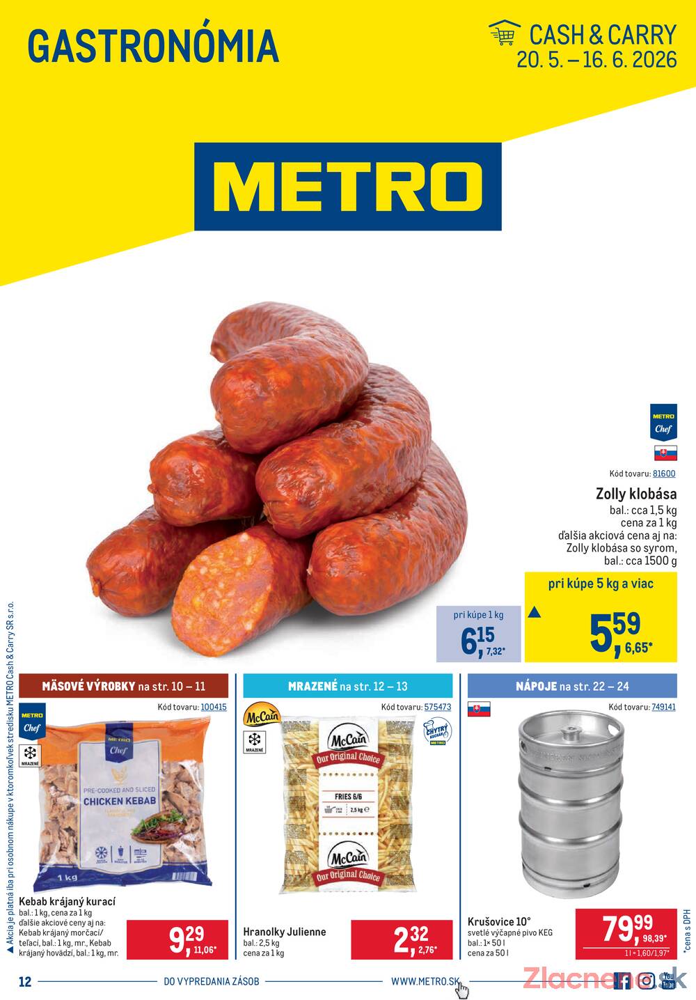 Leták METRO - METRO Gastronomia do 2.6. - strana 1 Leták METRO - METRO Gastronomia do 2.6. - strana 1