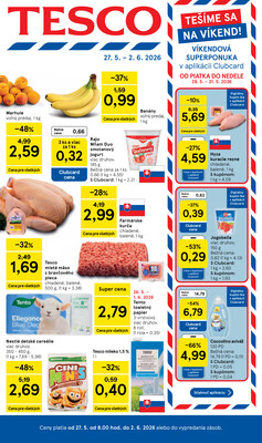 Leták Tesco malé hypermarkety 27.5. - 2.6.
