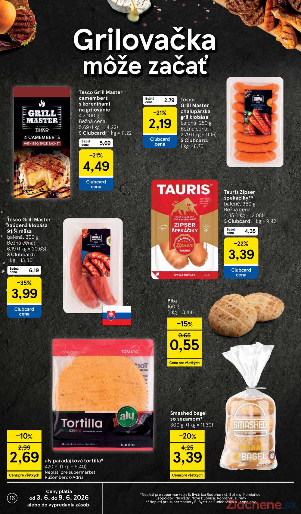 Tesco supermarkety od 3.6. do 9.6.2026