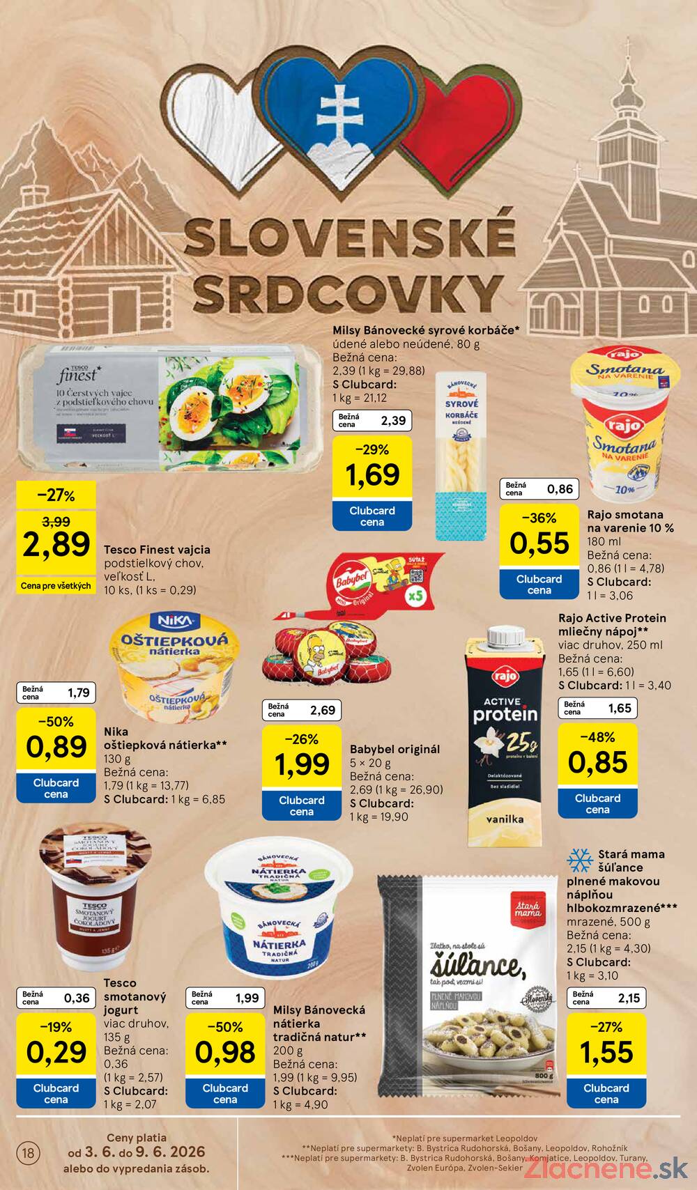 Tesco supermarkety od 3.6. do 9.6.2026