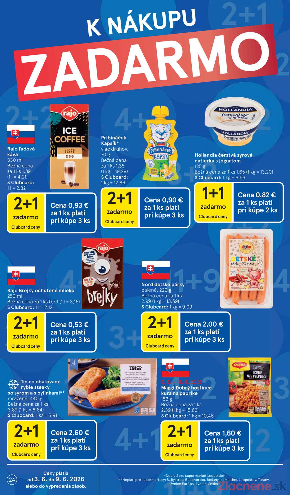 Tesco supermarkety od 3.6. do 9.6.2026